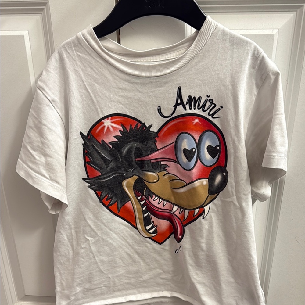 Amiri Kids White Graphic T-Shirt